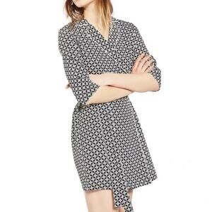 Topshop Geo Tile Wrap Shirtdress